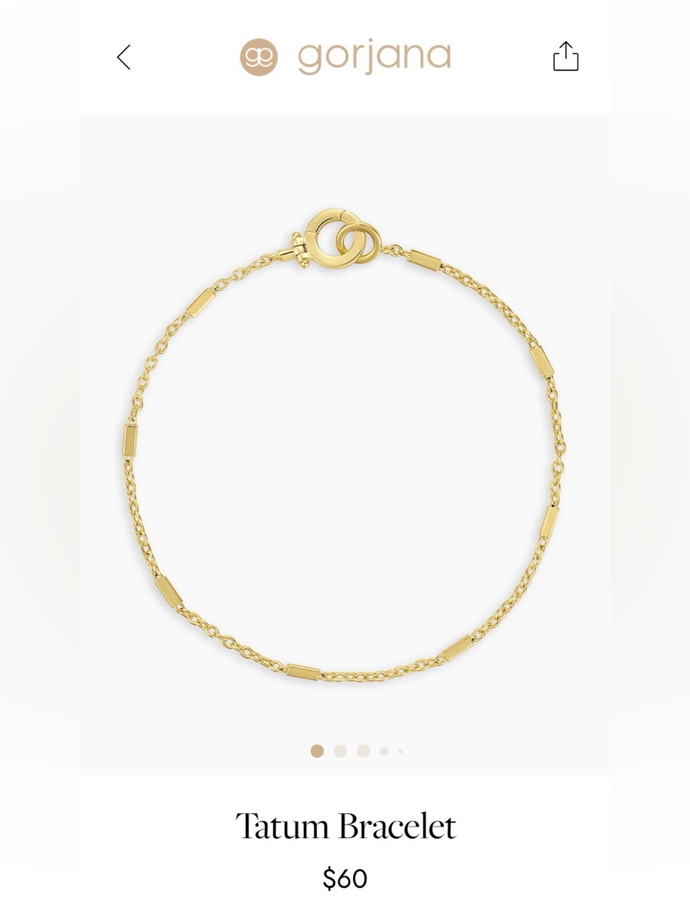 NWOT Gorjana Tatum Bracelet